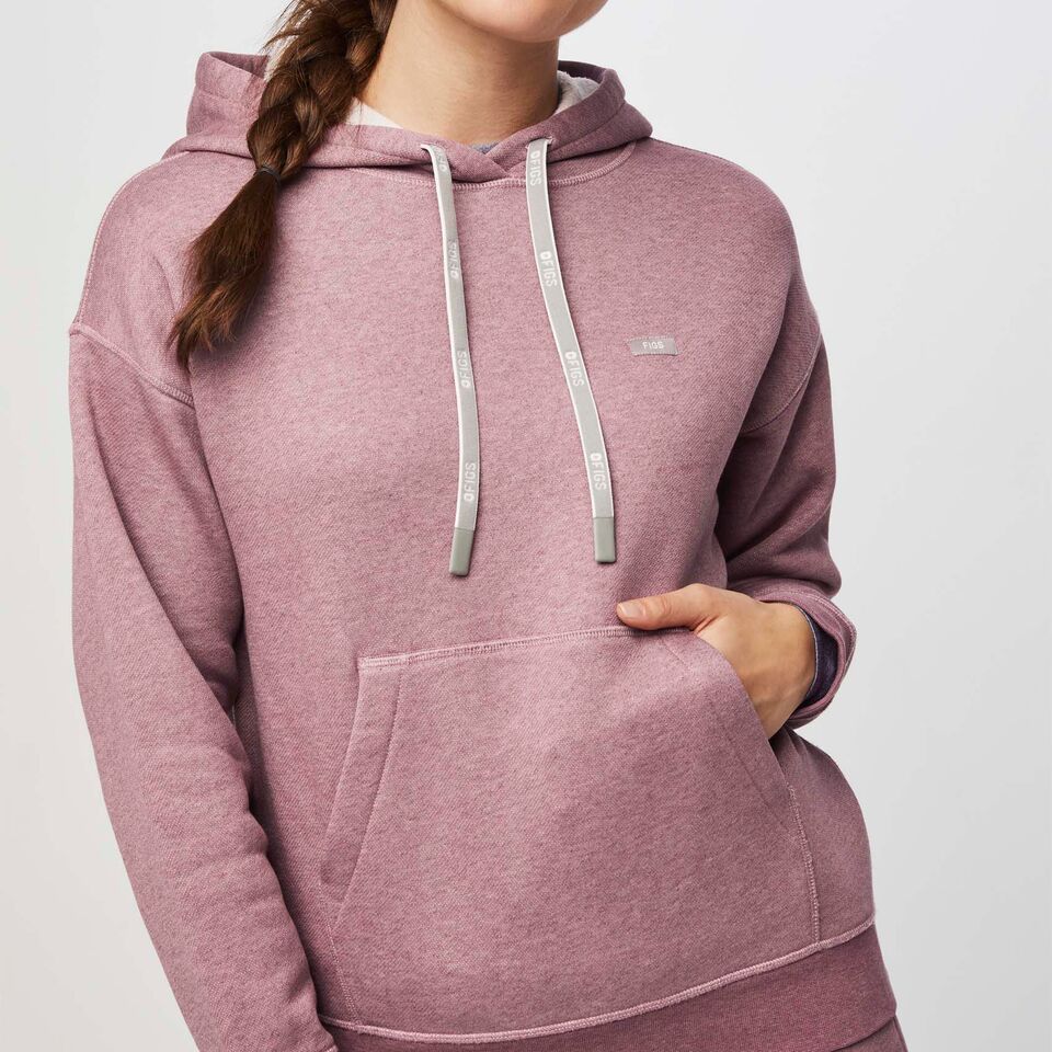 oodji Ultra Mujer Sudadera Recortada con Capucha y Estampado