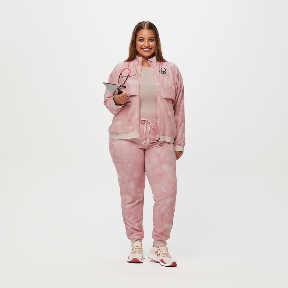 JEANNETTE FLEECE ROLLNECK TRACKSUIT - Pink