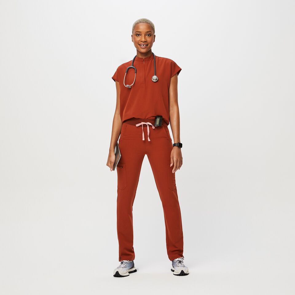 Women's Rafaela Oversized Scrub Top™ - Auburn · FIGS