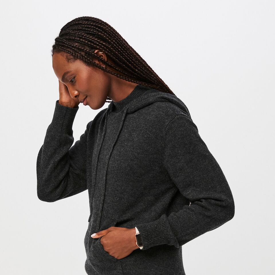 Women s Off Shift Merino Relaxed Hoodie Sweatshirt Heather