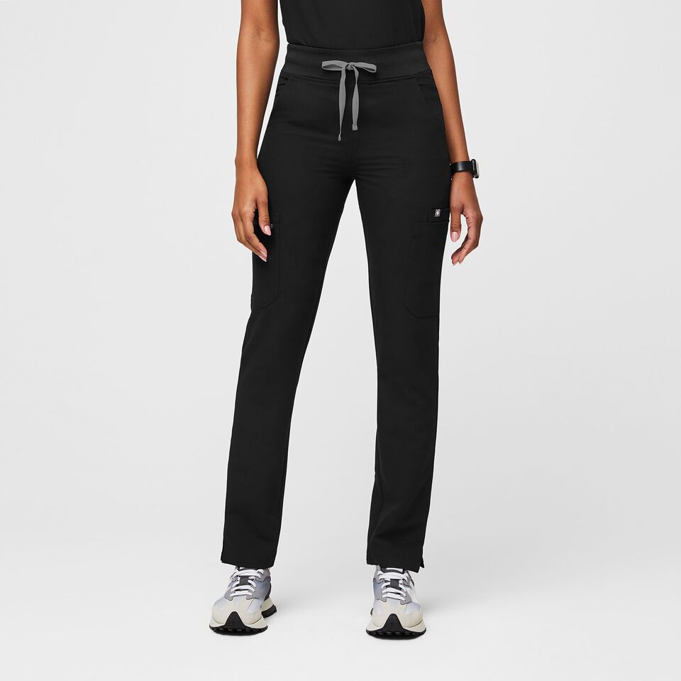 Women's High Waisted Yola™ Skinny Scrub Pants - Black · FIGS