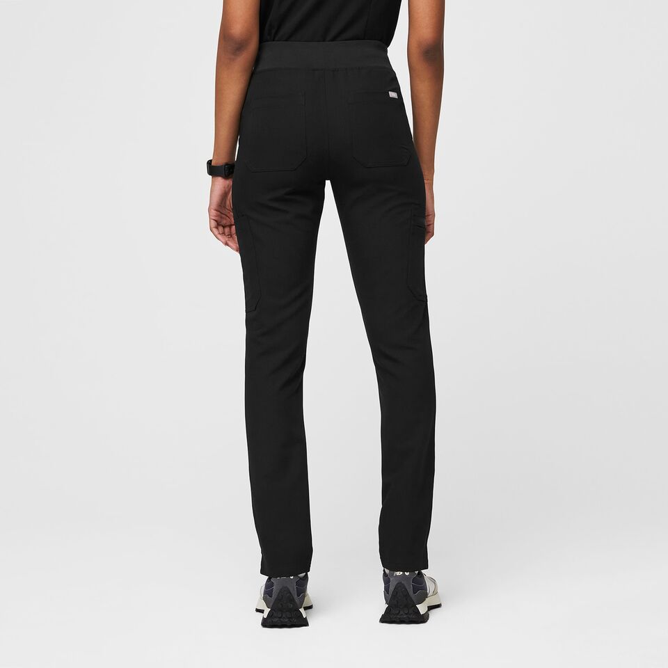 Pantalones médicos skinny con cintura alta Yola™ para mujer - Negro · FIGS