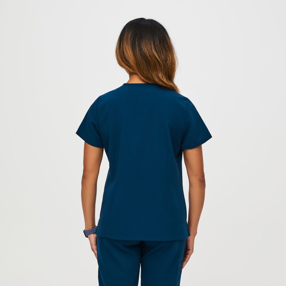 Women’s Catarina One-Pocket Scrub Top™ - Deep Reef · FIGS