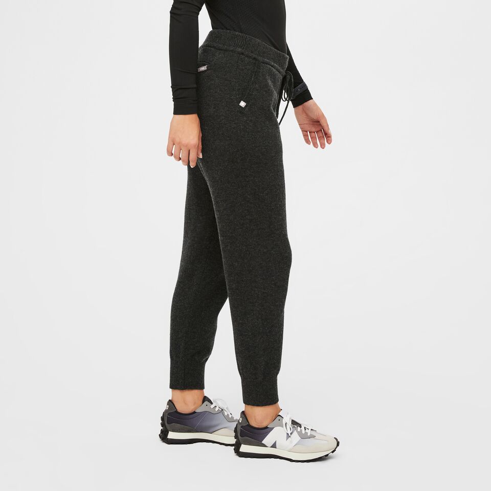 Pantalon de jogging avec poches en laine mérinos pour femme