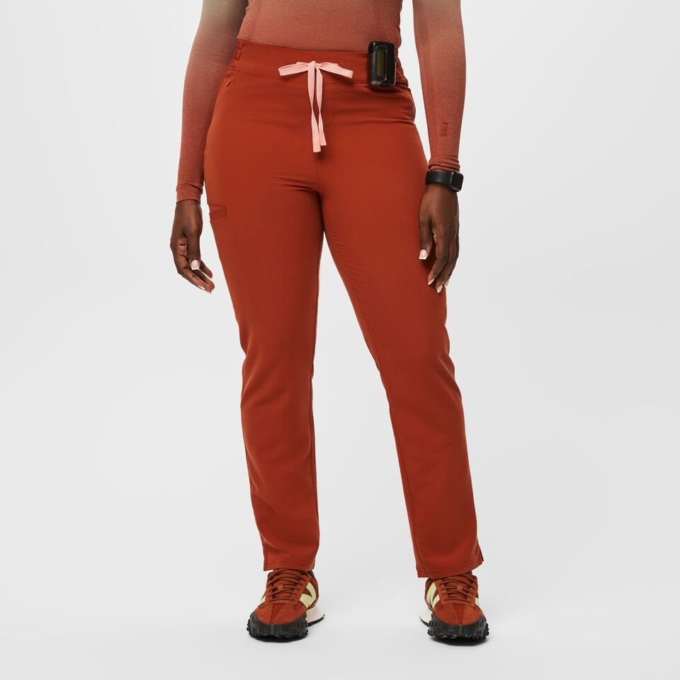 Women's High Waisted Yola Skinny Scrub Pants™ - Auburn · FIGS