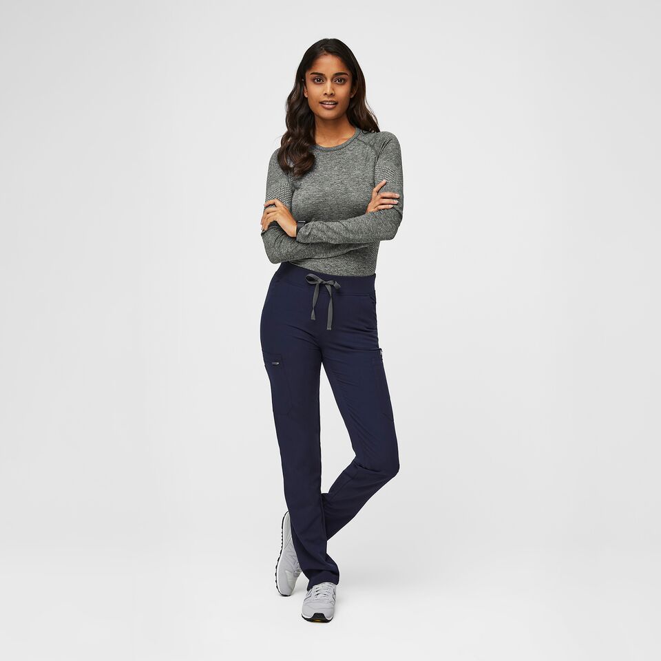  FIGS Zamora Jogger Style Scrub Pants For Women - Navy Blue