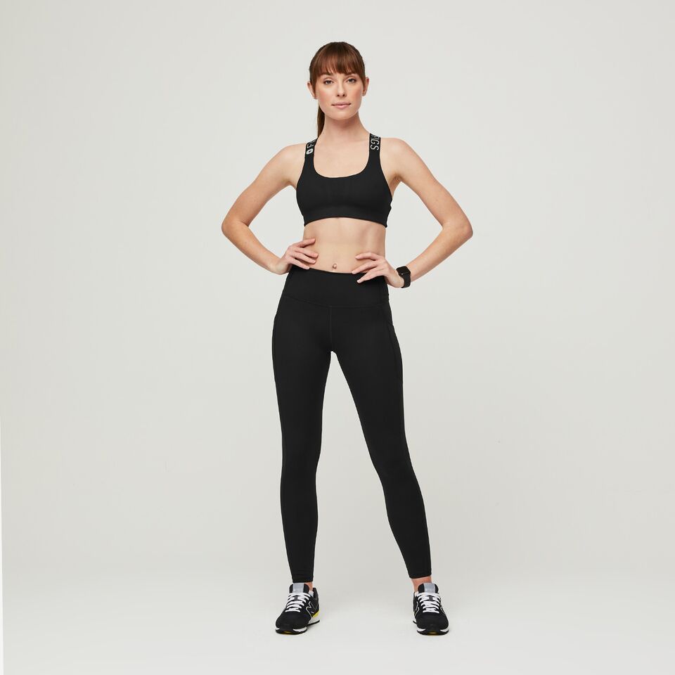 Dynamic Ankle Length Leggings - Black - Muscle Nation