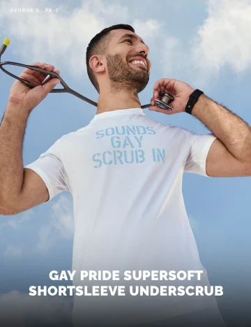 SCRUB IN. OUT LOUD. Connecting with patients and celebrating Pride? We’re in!