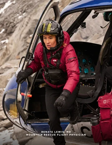 FIGS EXTREMES | NEW HEIGHTS — Technically advanced products inspired by healthcare's highest stakes. See Renata Lewis, MD take Search and Rescue medicine to new heights.