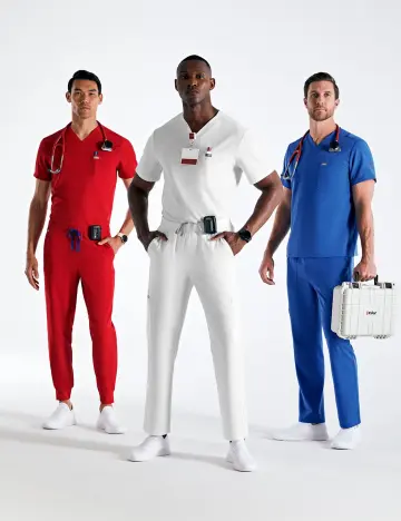 Go USA! Our best-selling scrubs in Winning Red, Optic White and Winning Blue. We’re honored to celebrate you during the Olympic Games. Get 15% OFF your first order with code FIRSTFIGS.