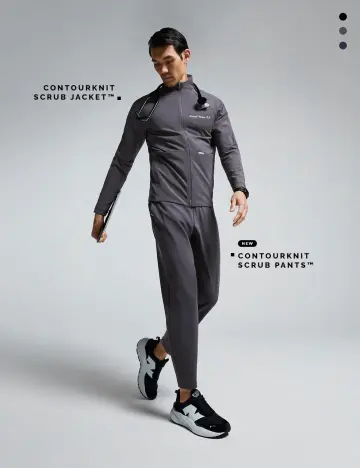 KNIT-FIT. An outfit comprised entirely of our ultra-comfy, ultra-flexible CountourKnit™ fabric.