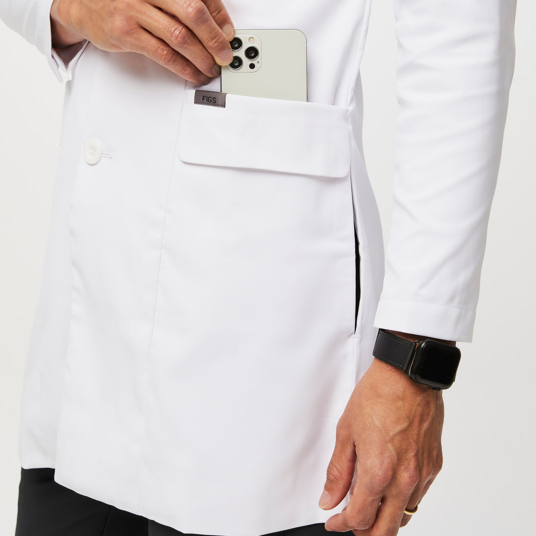 Men’s FIGSPRO High Collar Lab Coat™ - White