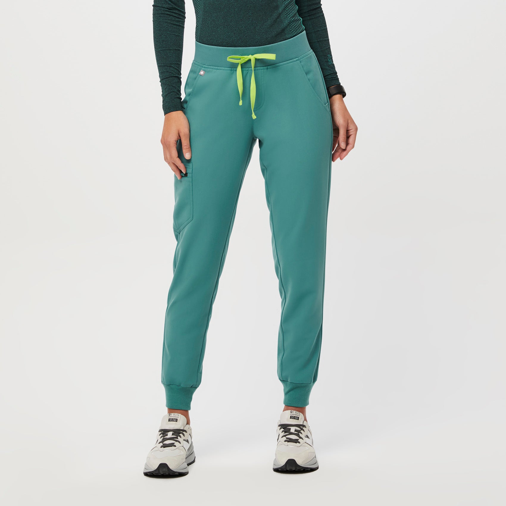 FIGS Zamora Jogger Style Scrub Pants for Women - Graphite 1.0, X-Large-Tall