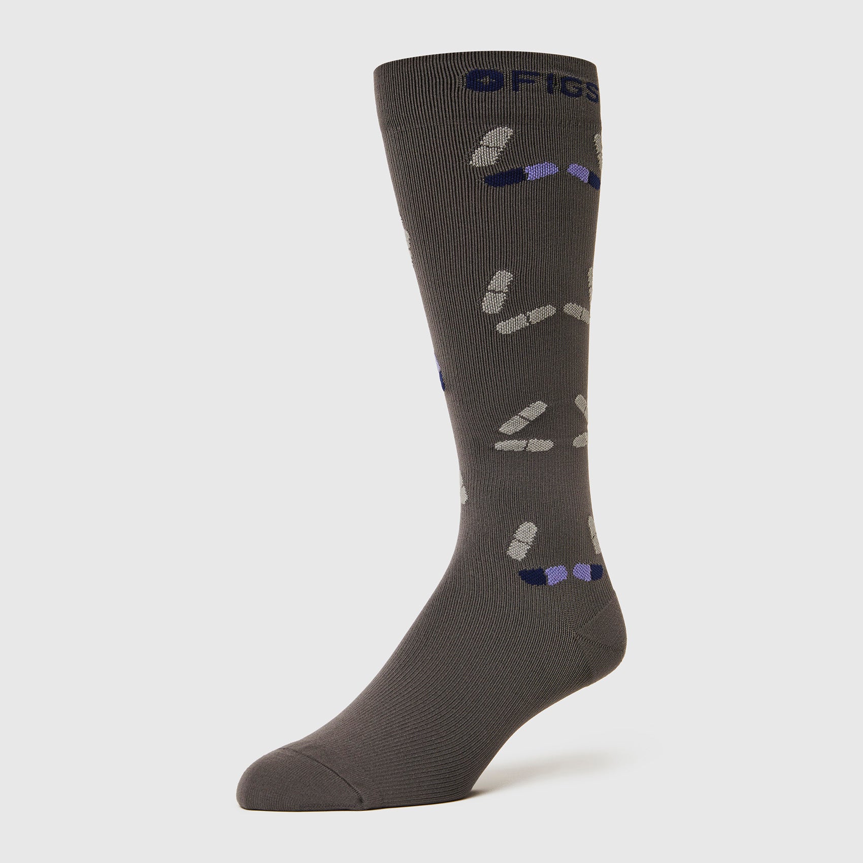 Women's Repeat Cross Compression Socks - Cross/Extreme Blue · FIGS