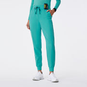 Pantalon d'uniforme médical coupe jogging Zamora™ à taille haute pour femmes
