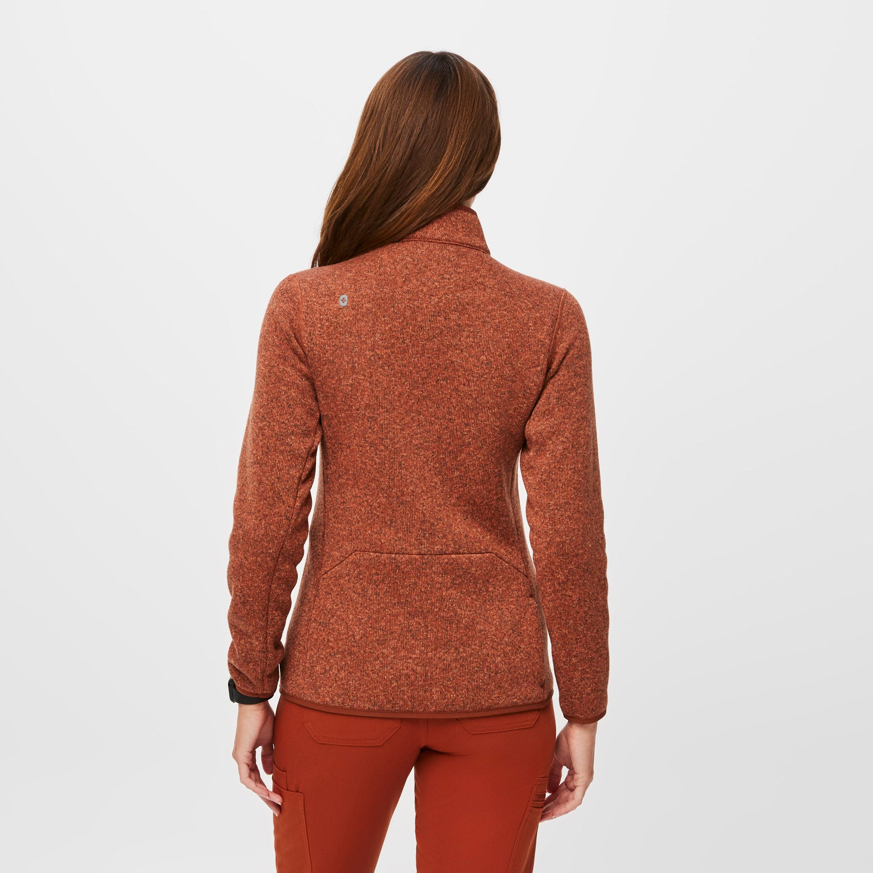 Women's On-Shift™ Sweater Knit Jacket - Heather Auburn · FIGS
