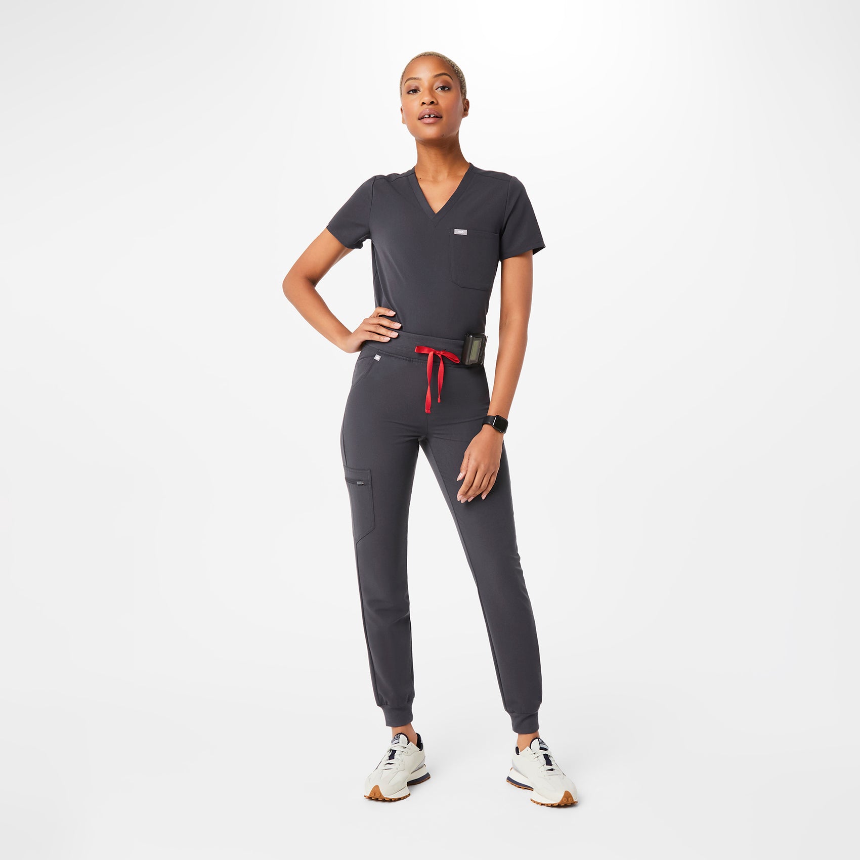 Pantalon d'uniforme médical coupe jogging Zamora™ pour femmes - Éboulis ·  FIGS