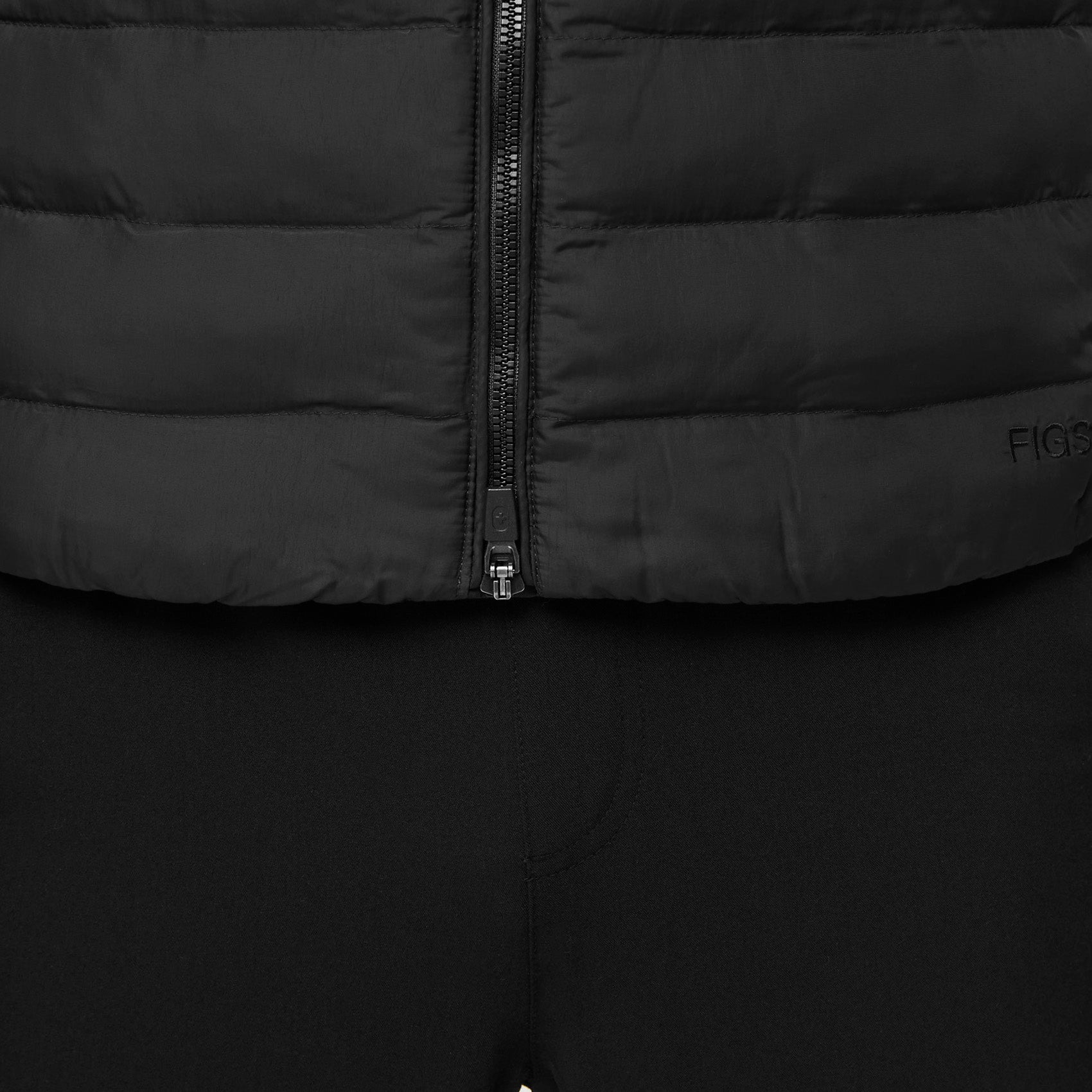 Figs Men’s On-Shift Packable Puffer Vest Black L
