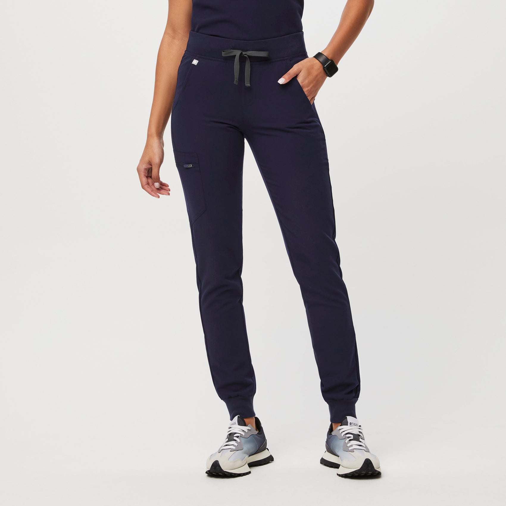 Buy the NWT Womens Blue Elastic Waist Tapered Leg Farallon Jogger Pants  Size Small