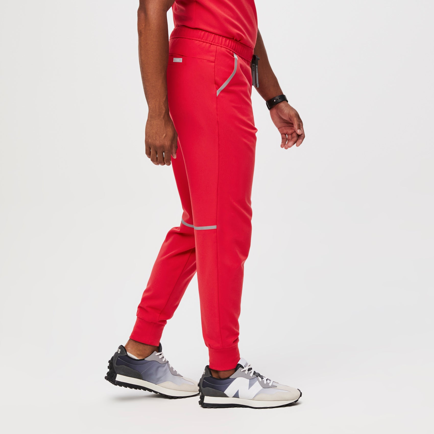Men's Hi-Vis Tansen™ Jogger Scrub Pants - Neon Red/Hi-Vis · FIGS