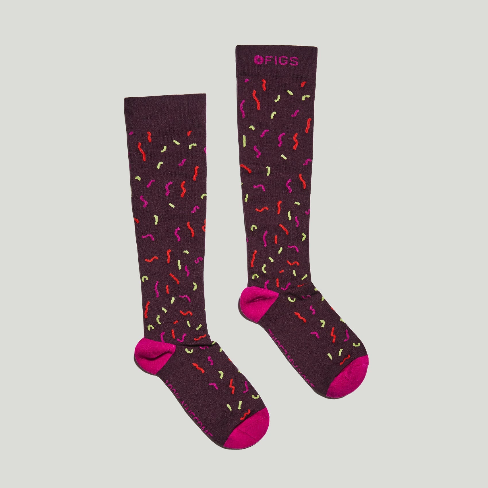 Women's Solid Compressions Socks - Black · FIGS